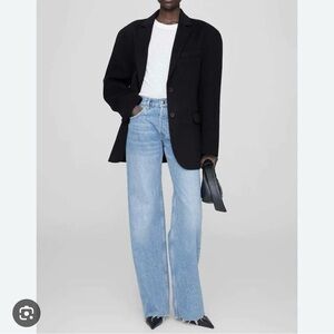 LL Bean Black Cashmere Wool Blend Blazer 20W NEW